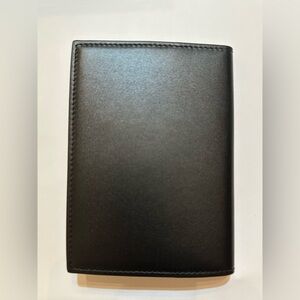 Tiffany&Co. Square Passport Cover
in Black  Italian Leather .